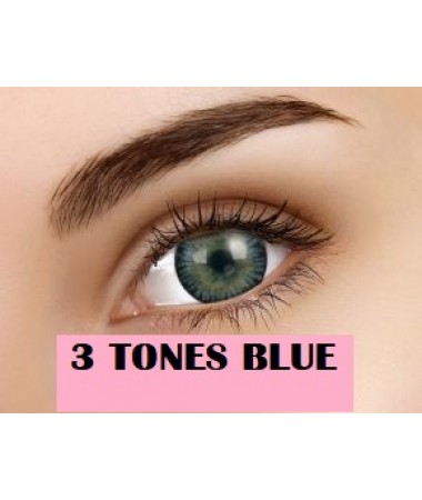 3 Tones Blue Contact Lens 90 days 